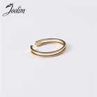 Кольца женские из нержавеющей стали, с PVD-покрытием