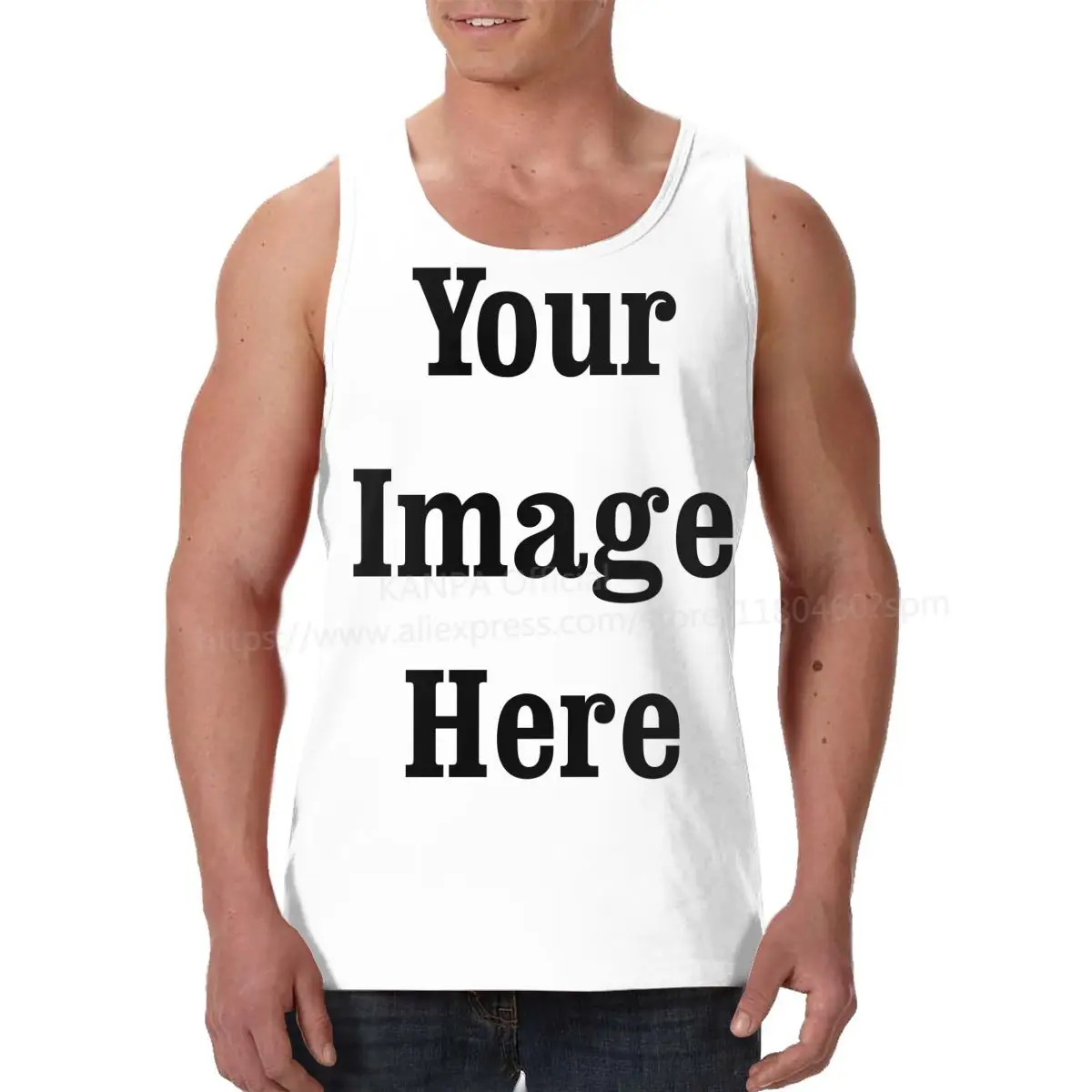 

Customized Your Image/Logo/Picture Men's Tank Tops Sleeveless Tops Tee for Running Fitness Fashion Workout Shirts Summer 2021