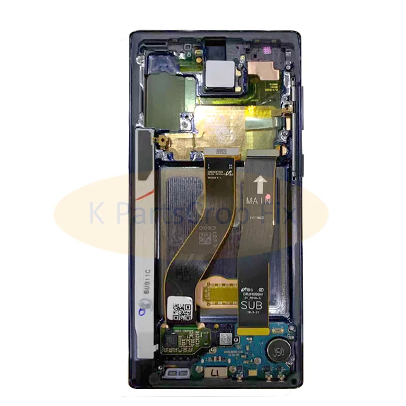 Для samsung Galaxy Note 10 lcd N970F N9700 с рамкой дисплей сенсорный экран дигитайзер для samsung note10+ lcd N975 N9750/DS lcd
