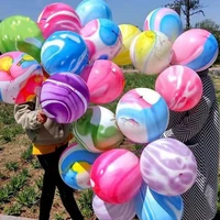 baby shower wedding birthday party decorations ball supplies 10 pieces 12 inch marble metal latex balloon color agate balloon