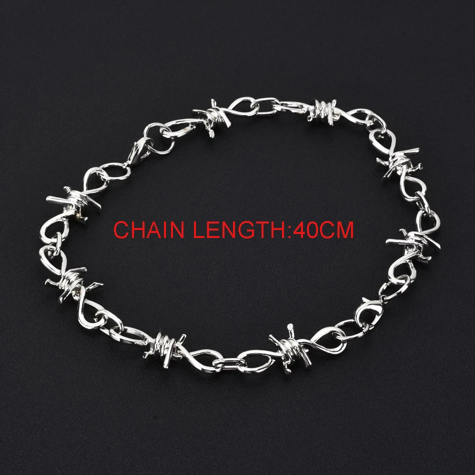 WOWTIGER Новая мода Серебряный панк шипы Железный для мужчин женщин цепочка унисекс ожерелье шеи цепной замок 2 браслета сшивание ювелирных изделий