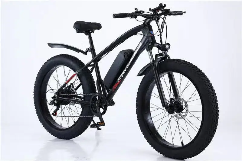 

electric Bike 500W 48V Motor Tyre/Inner Tube 26*4 Fat Tire Mountain Bike Beach Snow Bicycle for Men MTB Ebike Kit 10AH Battery