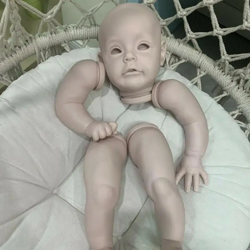 

22 Inch Popular Unpainted Vinyl Silicome Reborn Supply Dolls Parts For Girls Color Birthday Kits Gift Unfinished J2W9