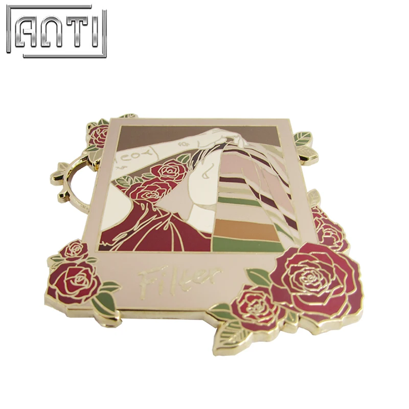 Жесткие эмалированные булавки для лацканов на заказ металлический значок