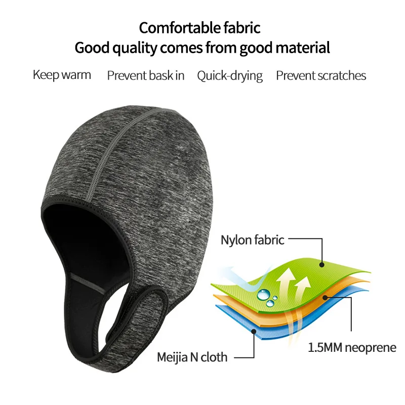 

Waterproof 3D Elastic Sunscreen Swimming Hat Diving Cap Outdoor Seaside Surfing Diving Headband Headgear Sunscreen Diving Cap