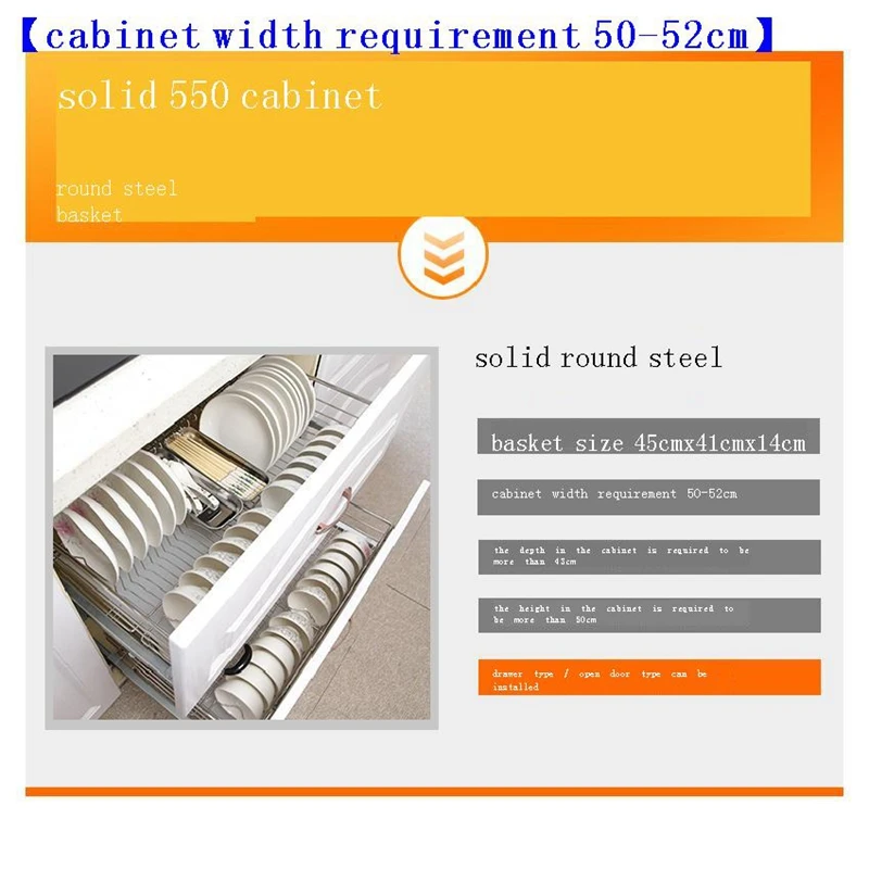 ducha mutfak almacenaje armario platos kuchnia stainless steel cozinha cuisine rack kitchen cabinet cestas para organizar basket free global shipping