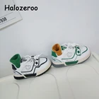 Весенние детские повседневные кроссовки, брендовая зеленая обувь для маленьких мальчиков, Детские слипоны, спортивные кроссовки для девочек, модные кроссовки на массивной подошве для тренировок