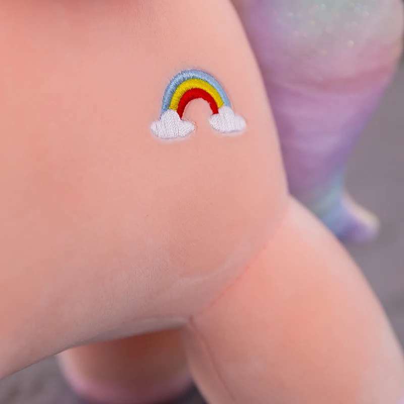 

High quality soft unicorn plush toys for babies and children soothing rainbow sleep pillow doll animal birthday gifts for girls