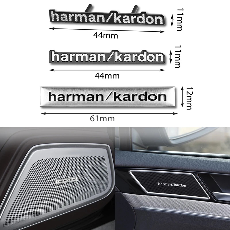 10pcs Car Speaker Audio sticker 3D Harman/kardon Badge Emblem Decoration Stickers For Nissan Tiida Teana Juke NOTE X-trail | Автомобили и