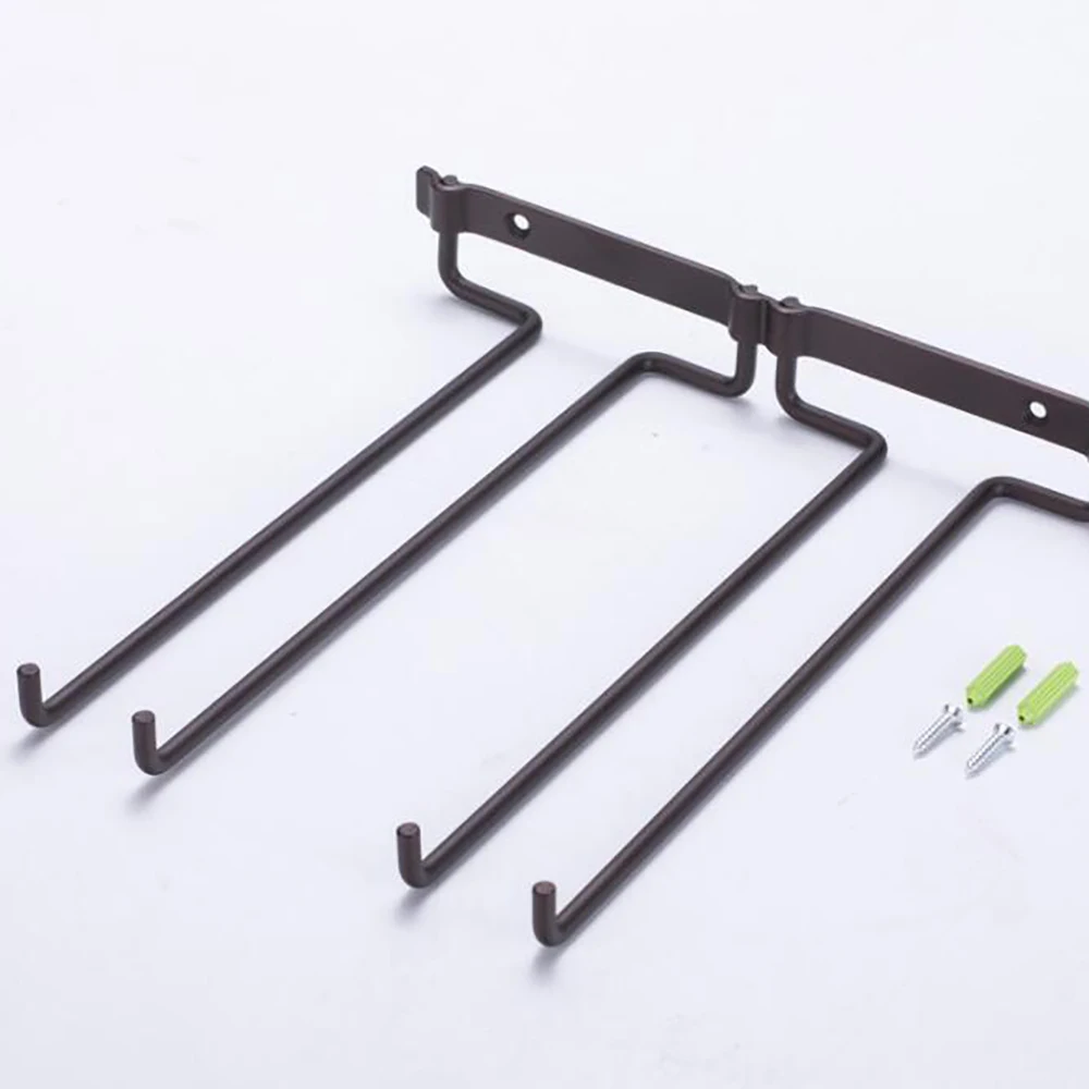 Двухрядный настенный держатель для стаканов красного вина подставка кухни