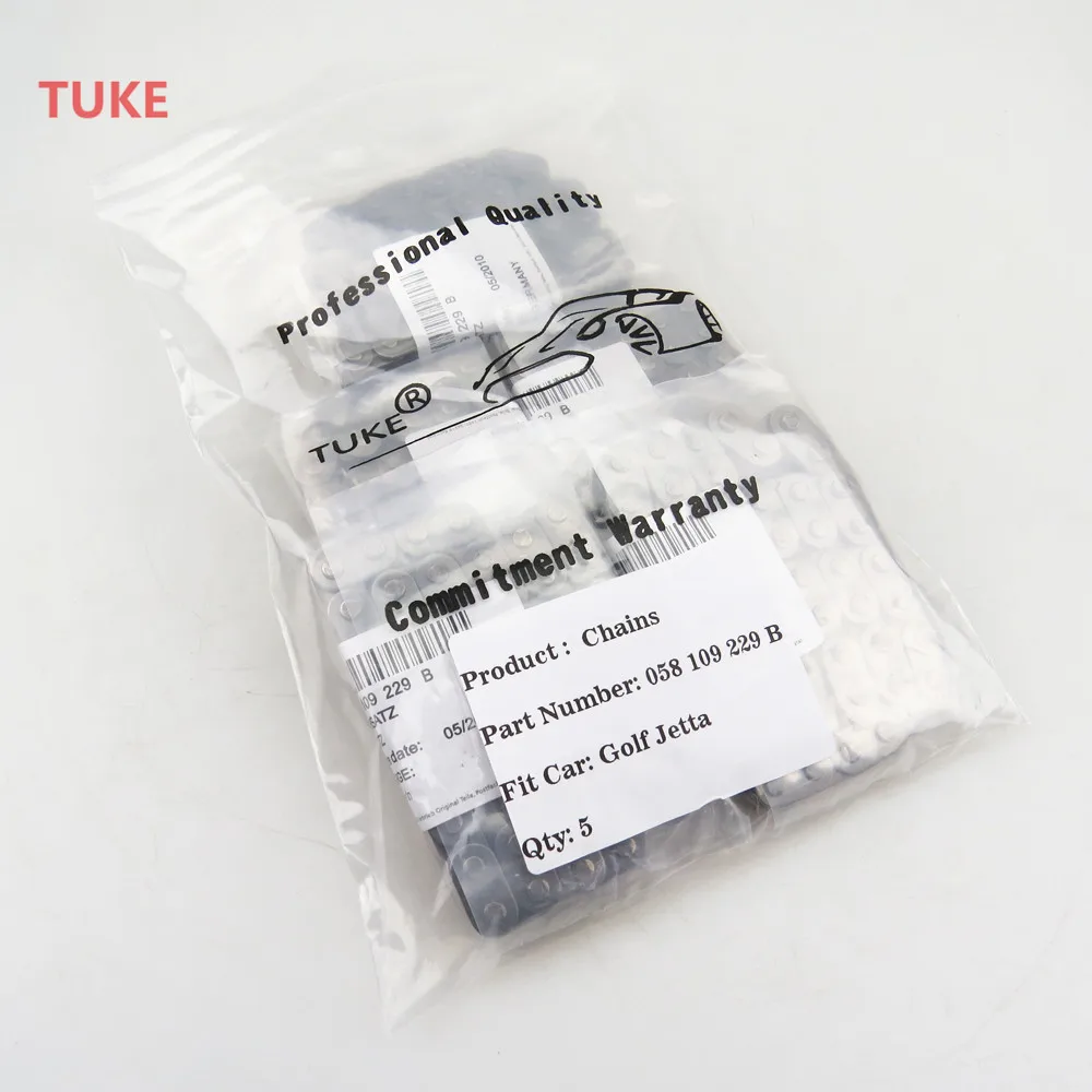 Приводная цепь RWSYPL Qty5 для PASSAT B5 TOURAN GOLF 4 BEETLE A4 A6 SEAT LEON ALTEA OCTAVIA 058109229B|chain timing|chain