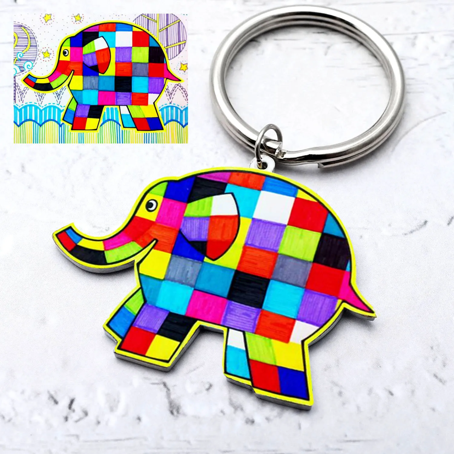 Персонализированный детский брелок для ключей с фото на заказ подарок день