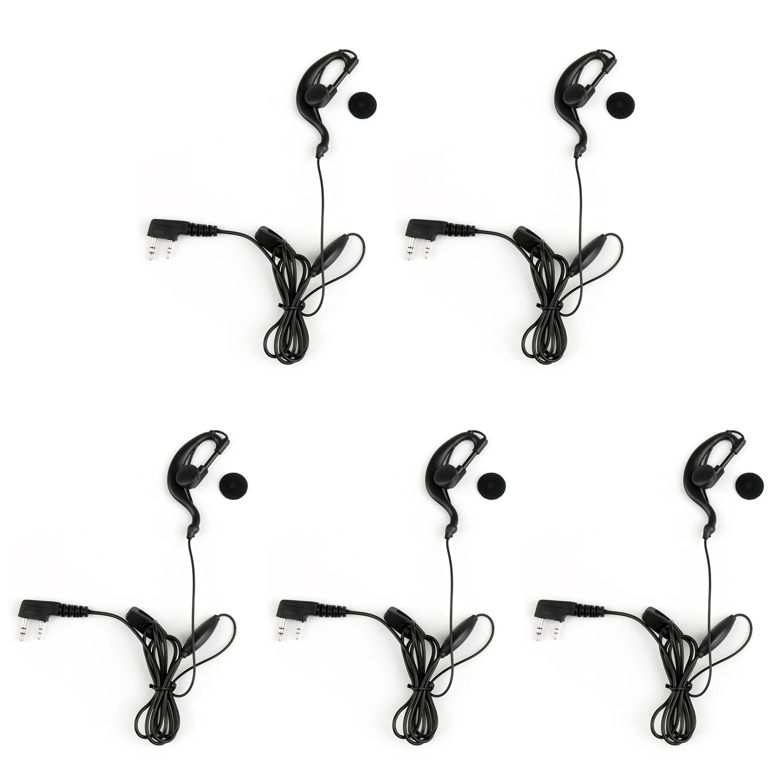Artudatech гарнитура Mic 2Pin PTT для Baofeng UV 5R 888S QUANSHENG TG UV2 радио UV5R UV.5R аксессуары