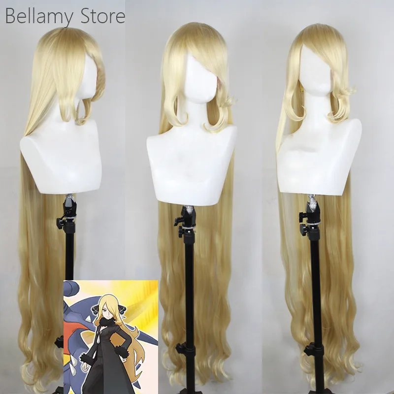 Cynthia cosplay costume wigs cos hairewear+wig cap