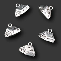 10pcs silver plated camping tent pendant retro bracelet earrings metal accessories diy charms for jewelry crafts making a1609
