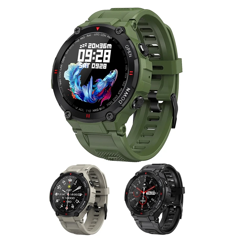 

Водонепроницаемые Смарт-часы MAX6, 1,28 дюйма, IPS, Bluetooth 4,0, IP67, 400 мАч
