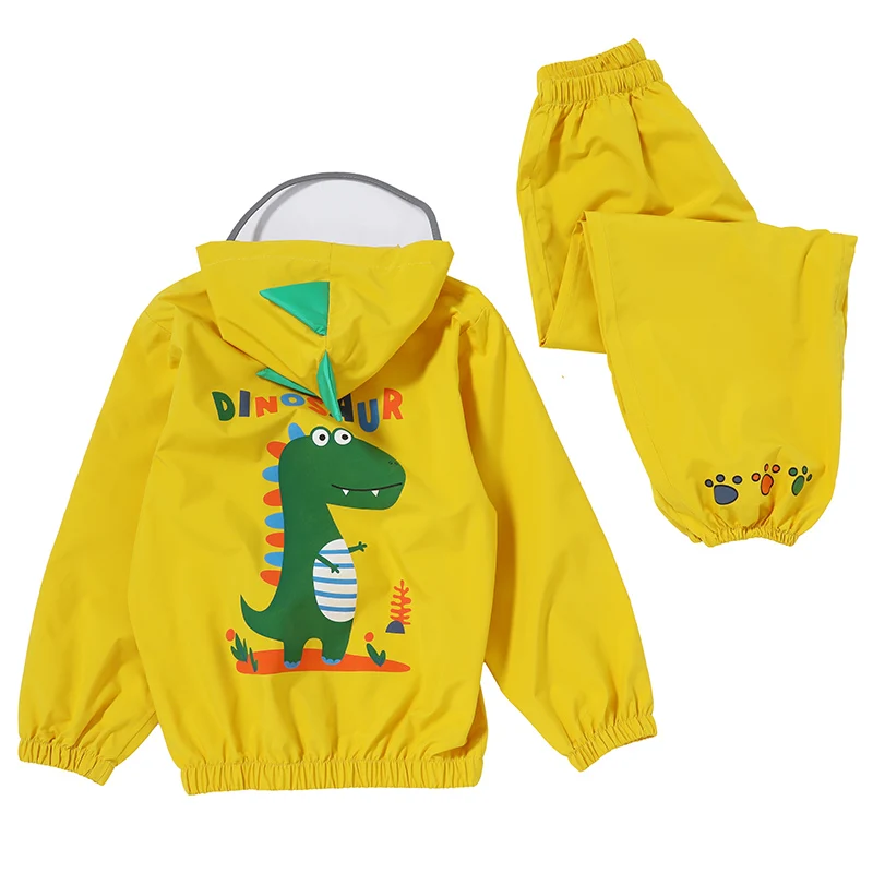 

Children's Raincoat Suit Waterproof Full Body Cartoon Boys and Girls Split Poncho Jacket raining coat rain poncho