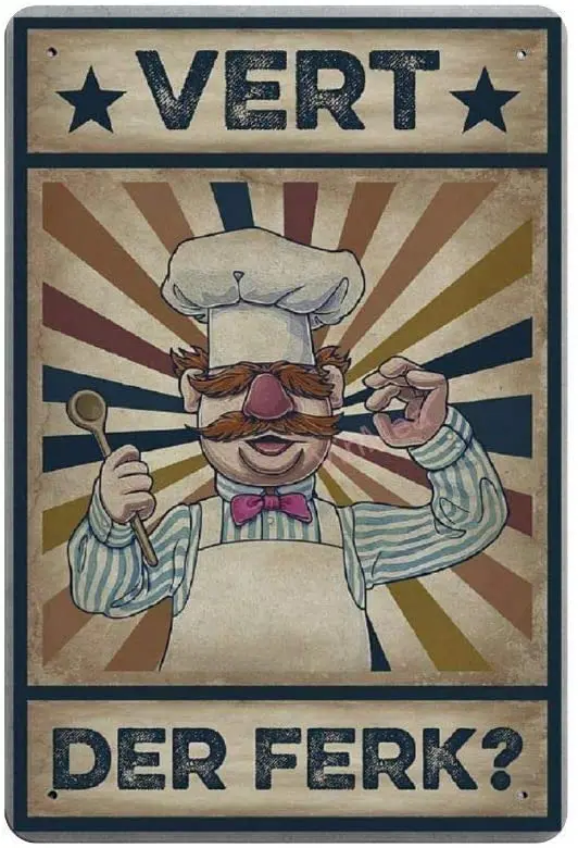 Верт Der Ferk Ретро металлическая Оловянная табличка на e-mail Декор стены искусства