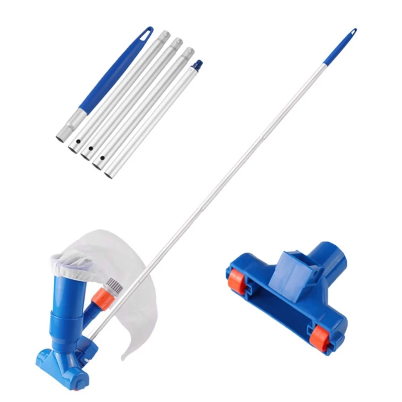 

Portable Swimming Pool Fountain Vacuum Brush Cleaner Cleaning Tool with Rubber can be Attached to Garden Hose Underwater