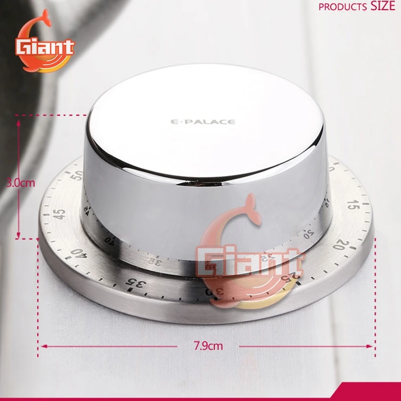 

Cooking Timer Kitchen Mechanical Egg Timer 60 Minutes 1 Hour Student Timing Baking Cooking Reminder Management Countdown