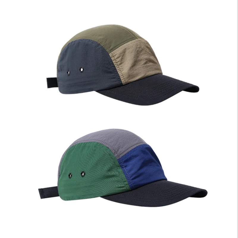 

шапка мужскаяStitching Color Outdoor Shading adjustable baseball Cap Unisex Spring Summer Splicing Hip Hop Dad Hat Snapback