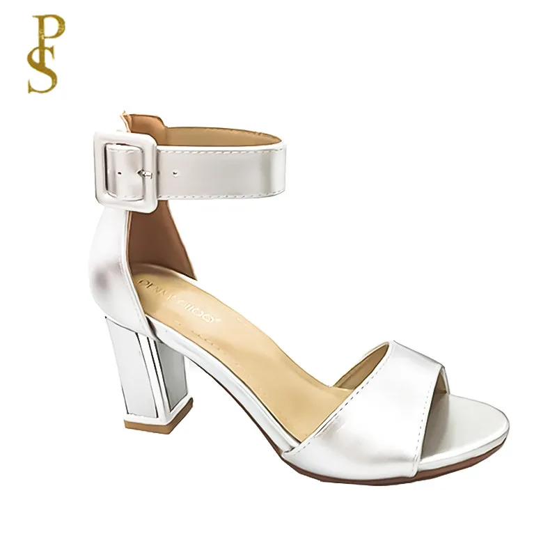 

Women's shoes with ankle straps and high heels sandals