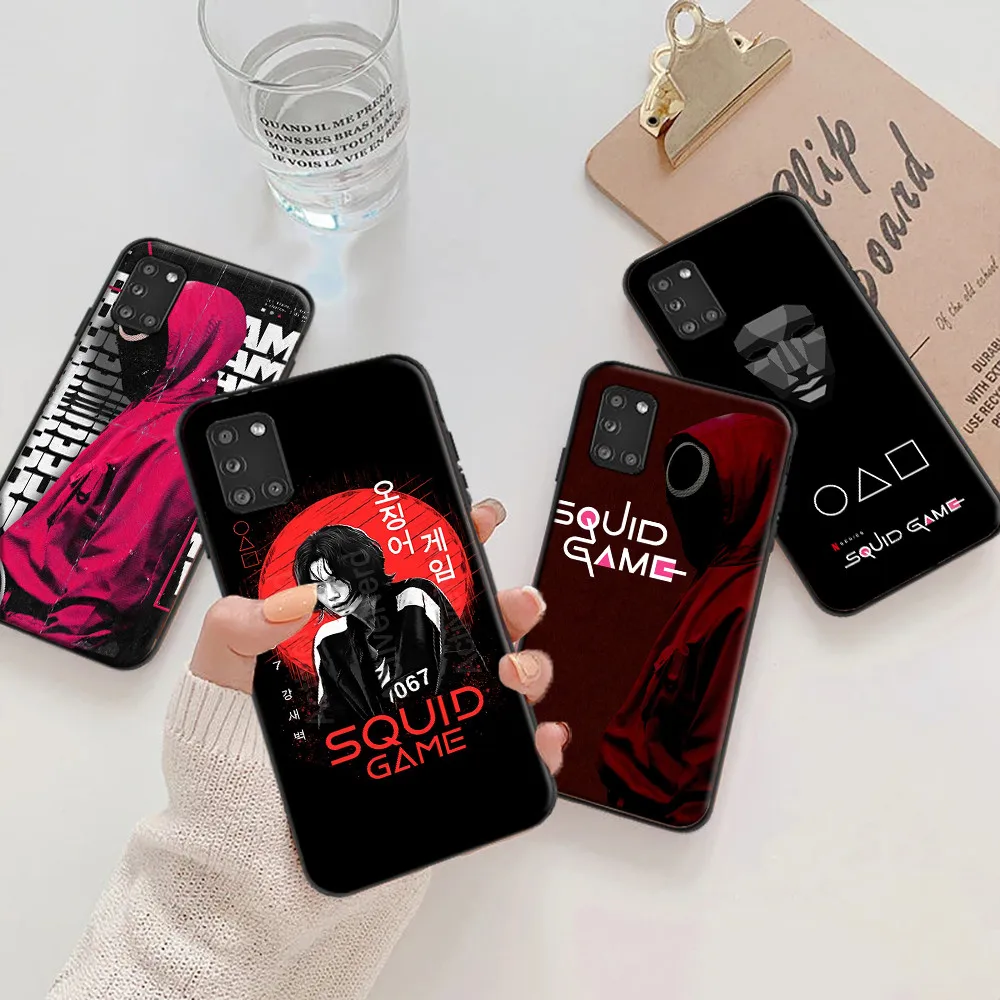

Squid Game Phone Case For Samsung Galaxy A42 A32 4G 5G A11 A31 A21S A41 Funda Soft Carcasa Back Cover Popular Korean TV Series