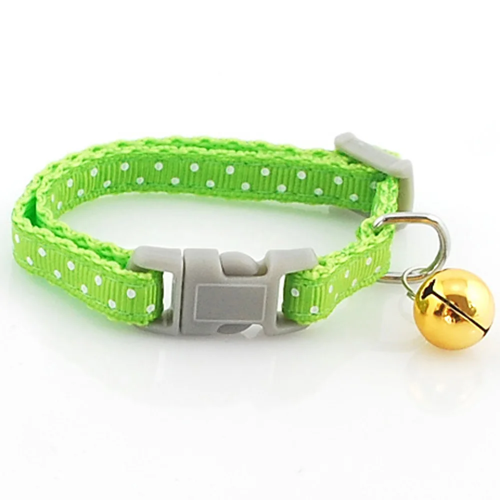 (108 шт./лот) оптовая продажа 3 размера нейлоновые колокольчики в горошек для собак