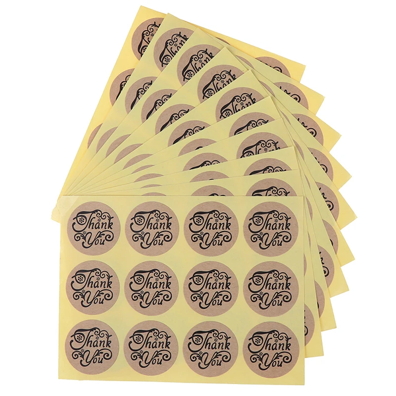 120pcs 16-160 шт спасибо Счастливого Рождества тема запечатывания стикер DIY подарки отправлено выпечки украшения посылка многофункциональная этикетка - Цвет: 120pcs