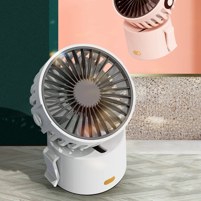 

Portable Small Fan Mini Handheld USB Rechargeable Personal Fans Small Pocket Fan Neck Hand Fan For Outdoor Travel Office xqmg