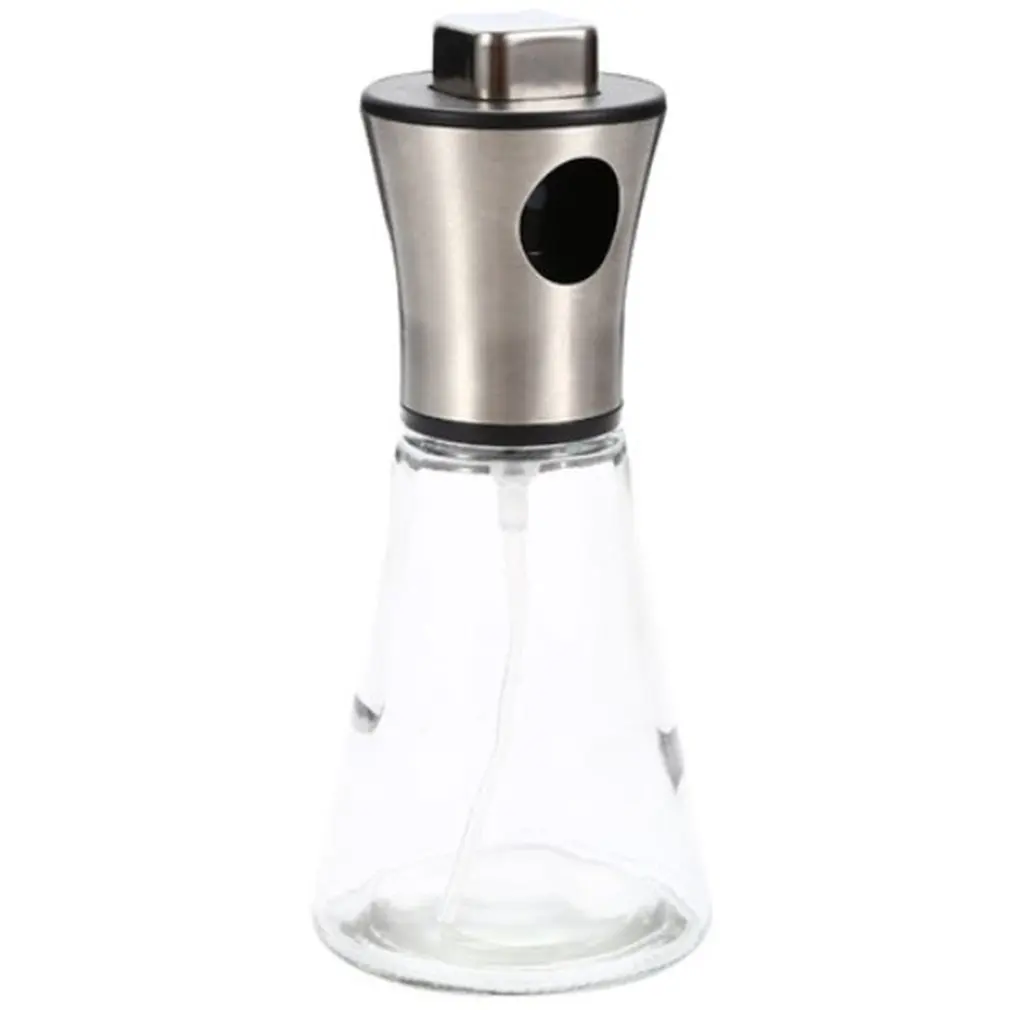 

Oil Spray Bottle 200ml Stainless Steel Funnel Pressed Olive Oil Sprayer Vinegar Dispenser Bottle For Bbq Baking Roasting