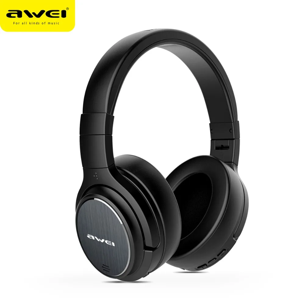 

AWEI A950BL ANC Active Noise Cancellig Headphone HiFi Stereo Sound Wireless Bluetooth Gaming Headphones Bass Headset With Mic