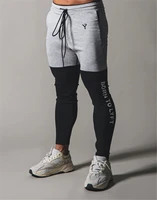 new brand skinny pants mens gym patchwork fitness male running track pants joggers sweatpants men sports training pants