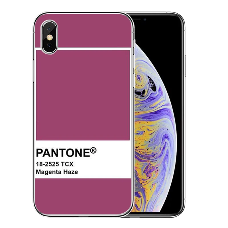 Силиконовый чехол Pantone для iphone 11Pro Max 11 XR XS X 8 7 6 6S Plus 5 5S SE 2020 | Мобильные телефоны и