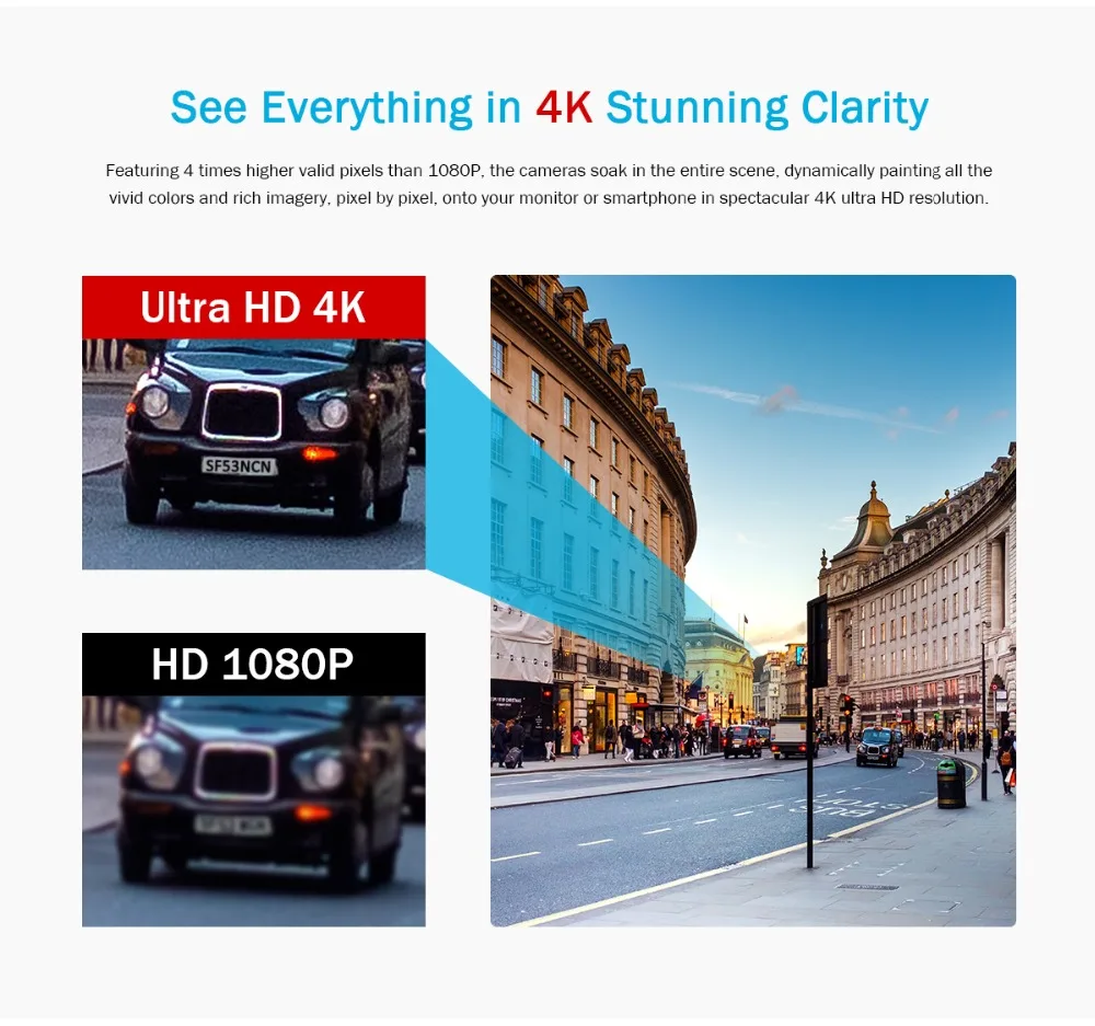 ANNKE 4K Ultra HD 8CH DVR H.265 CCTV камера система безопасности 4 шт. IP67 водонепроницаемая наружная 8MP камера видеонаблюдения