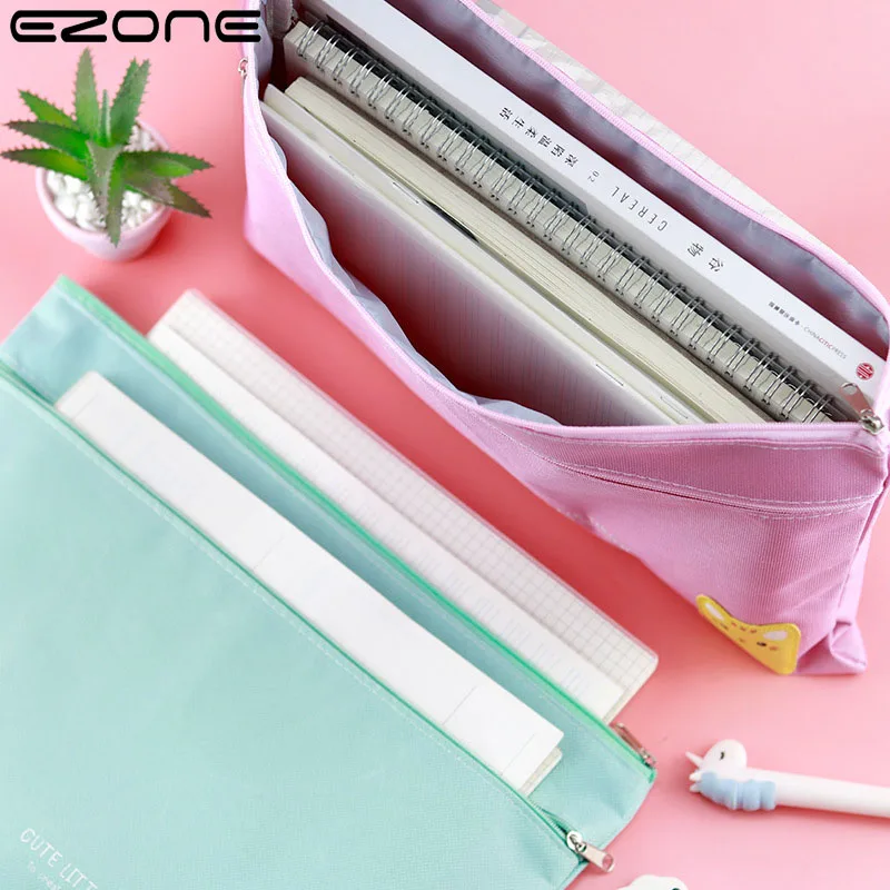 

Пенал для документов EZONE, с двумя отделениями на молнии, 24 х33.6 см