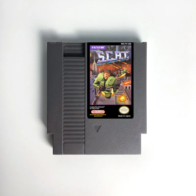 

S.C.A.T. - Special Cybernetic Attack Team - Game Cartridge For NES Console 72 Pins 8bit