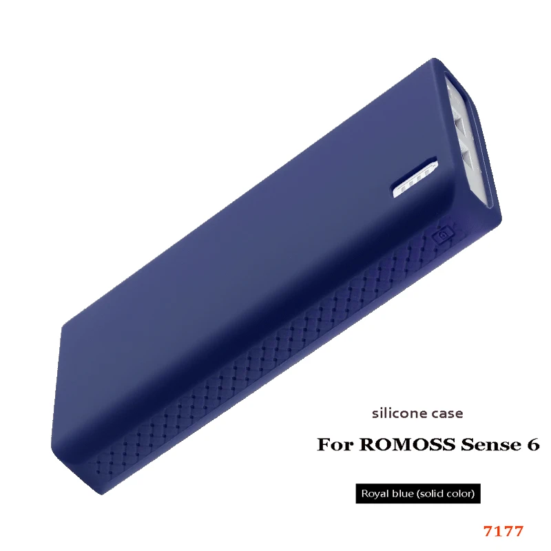 Силиконовый чехол Romoss sense 6 для мобильных телефонов, мягкий силиконовый Противоскользящий чехол Romoss sense 6, водонепроницаемый чехол - Цвет: Royal blue