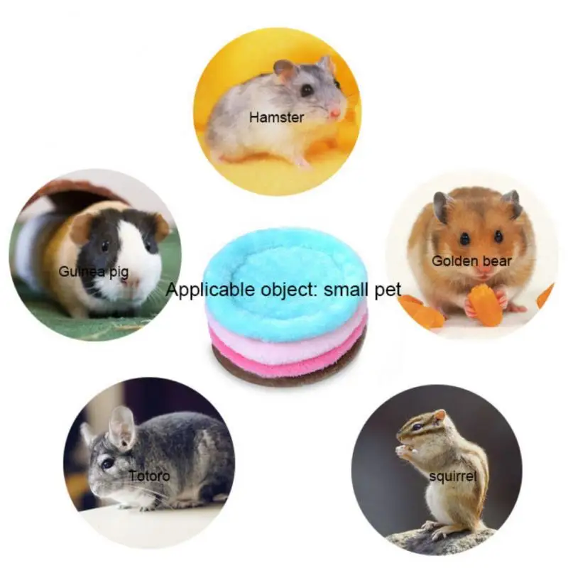 Теплая мягкая бархатная хлопковая маленькая Pet зимняя подушка для сиденья хомяка