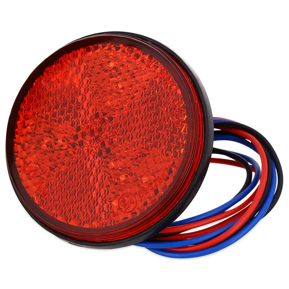 Белый/желтый/красный 24 SMD автомобиля круглые задние светильник s Включите Singal