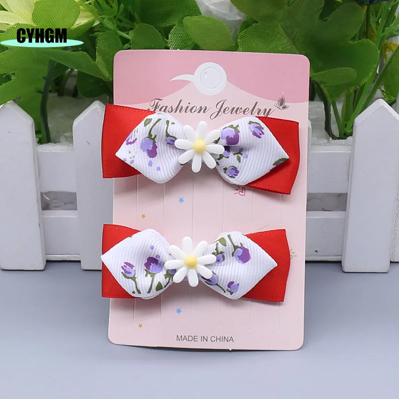 Набор аксессуаров для волос цветные банты зажим девочек клетчатая шпилька лент