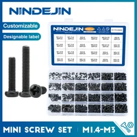 650pcs Cross Recessed Round Pan Head Machine Screws Set M1 4 M1 7 M2 5 Mini Screw laptop computer screw Phillips Screw Kit