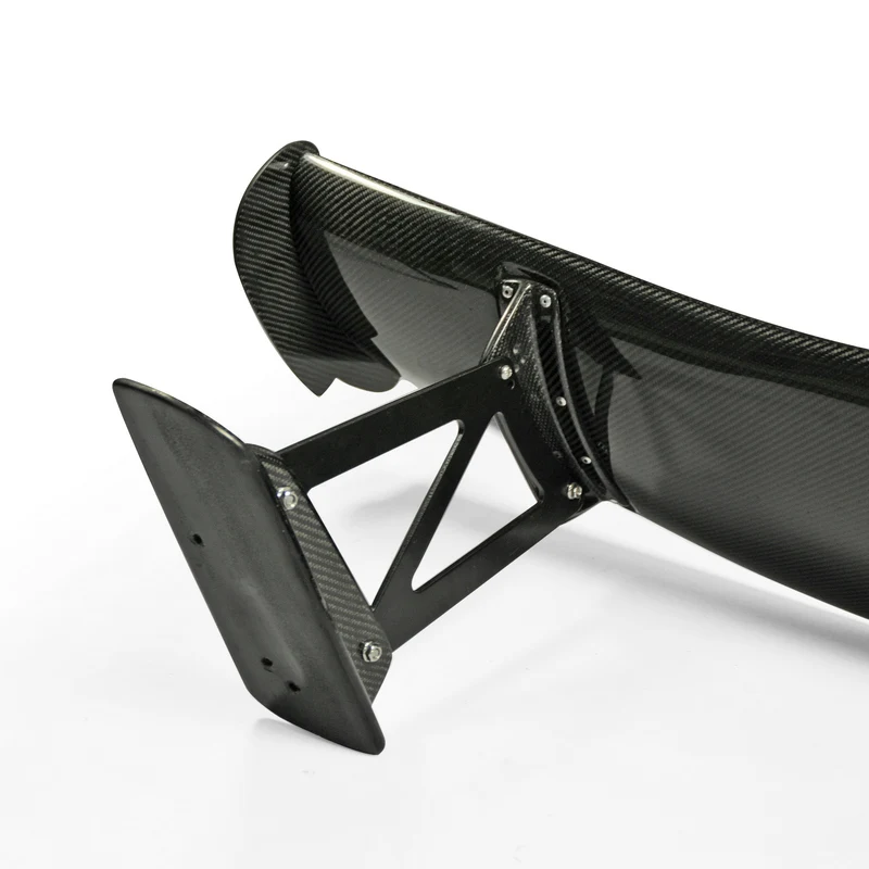 For Honda Civic FD2 Js Racing Style Carbon Fiber Rear GT Spoiler(stand base is FRP) Glossy Finish Trunk Splitter Set Tuning Wing |