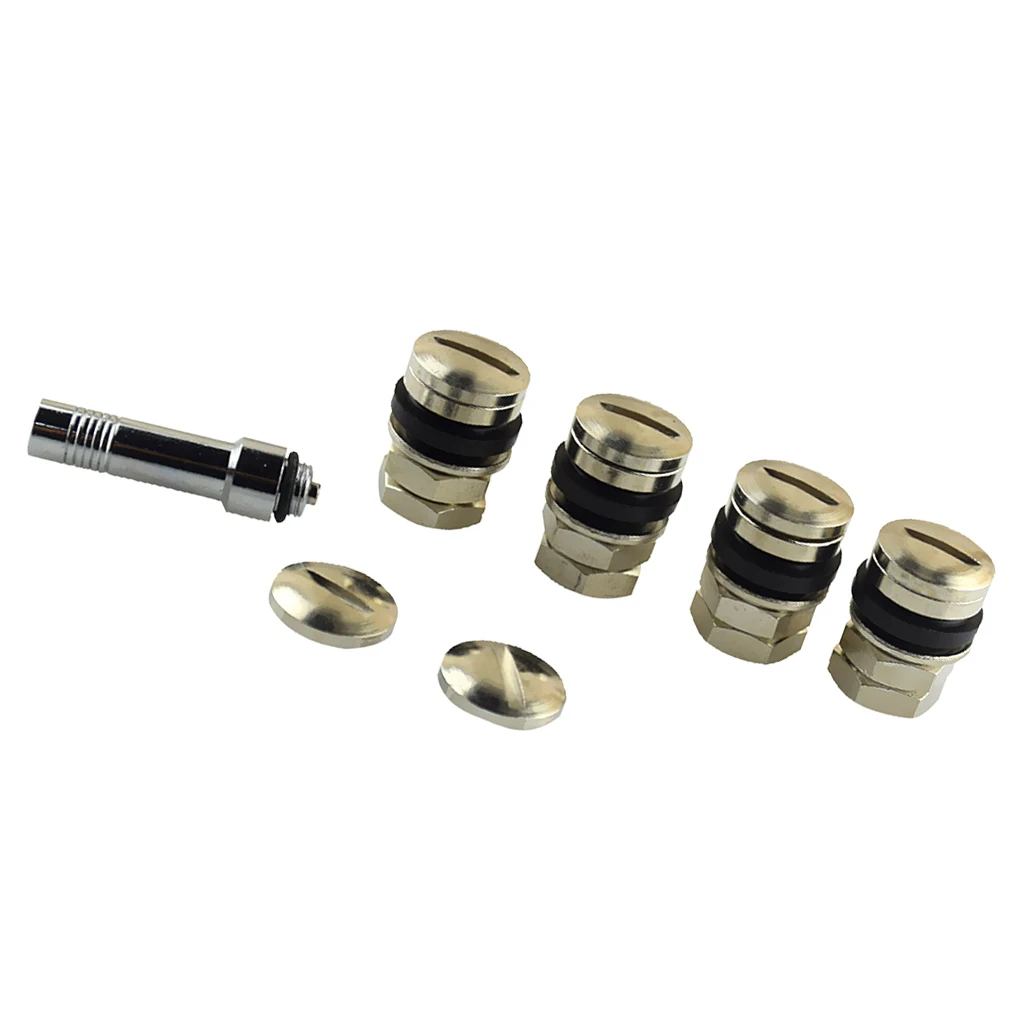 4 шт. невидимые скрытые стержни клапана с колпачками для обода колеса автомобиля