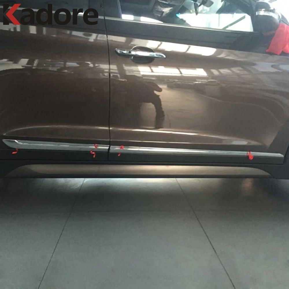 Для Hyundai Tucson 2016 2017 2018 2019 2020 ABS хромированная отделка кузова молдинг на боковые