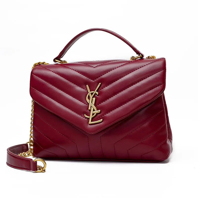 

2021 Spring and Summer New European and American Popular One-Shoulder Square Sling Bag Multi-Color Pu Hardware Chain Graceful