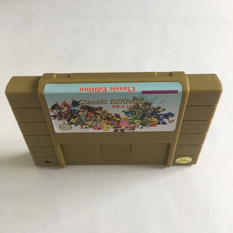 Супер 68 в 1 SNES США NTSC игровая карта 16 бит с функцией экономии Бесплатная доставка |