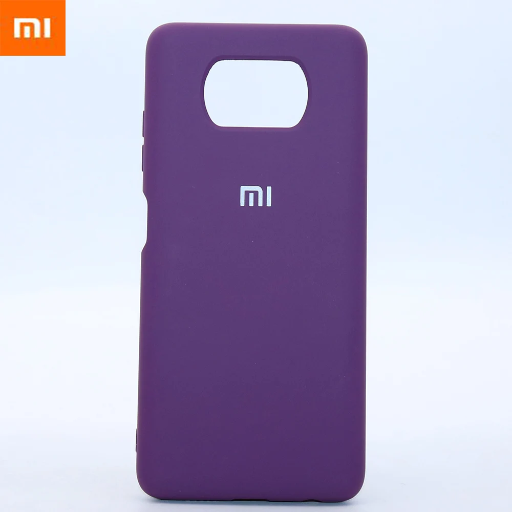 

Original Xiaomi Mi Poco X3 NFC Silky Soft-Touch Liquid Silicone Phone Protective Cover Case for Poco X3 with logo