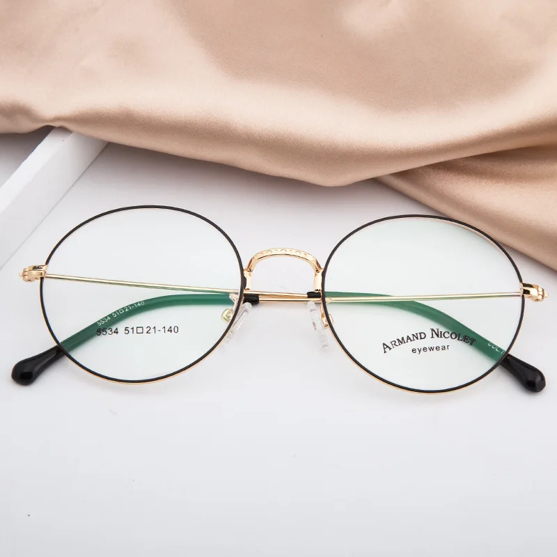 Новая оправа для очков в стиле ретро оборачиваемая металлической сеткой красная