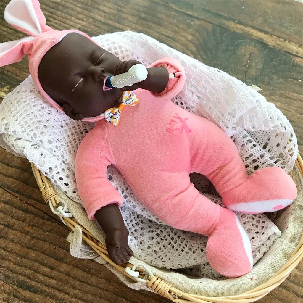 Кукла младенец имитация сна африканская черная кукла лучший подарок игрушка для